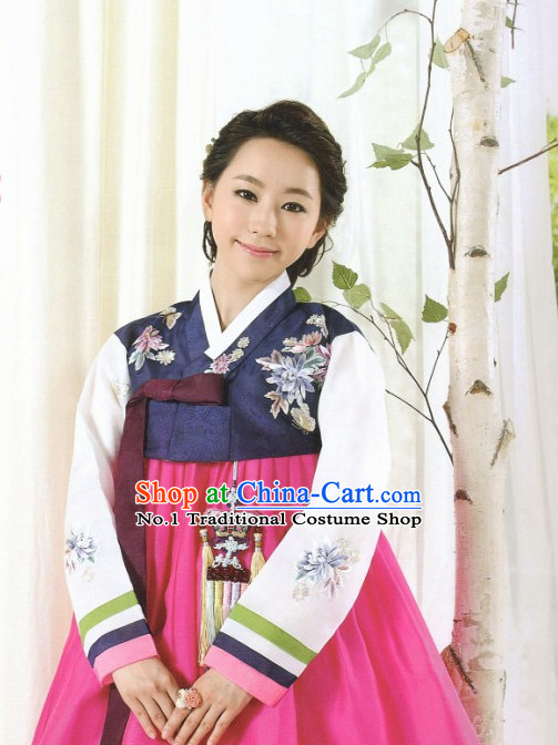 Korean Female National Costumes Traditional Hanbok Clothes online Shopping