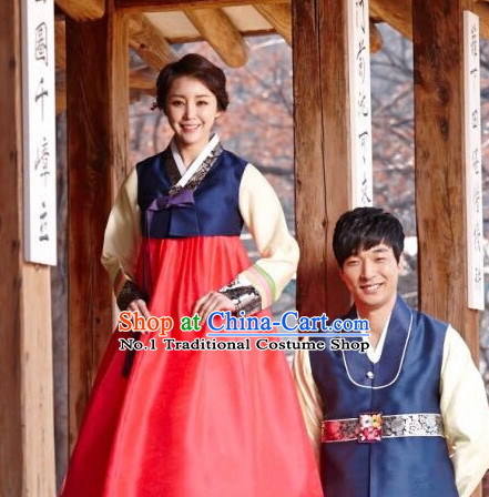 Korean Couple Cusotm Made National Costumes Traditional Hanbok Clothes online Shopping