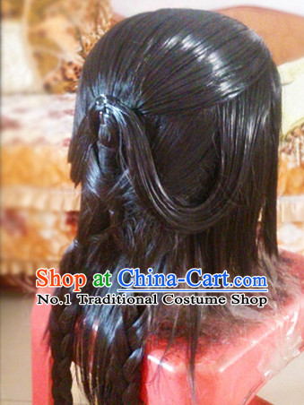 Custom Made According to Your Picture Asian Chinese Ancient Traditional Male Long Wigs