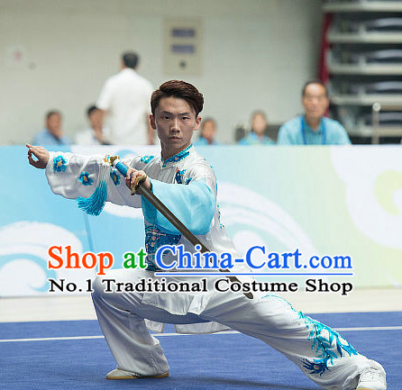 Top Martial Arts Uniforms Martial Arts Supplies Kung Fu Swords Sword Competition Uniforms for Men