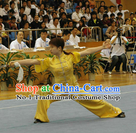 Top Kung Fu Costume Martial Arts Broadswords Combat Costumes Kickboxing Equipment Krav Maga Macho Apparel Karate Clothes Complete Set for Women