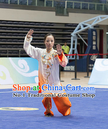 Top Tai Chi Costumes Taijiquan Costume Aikido Chikung Tichi Uniforms Quigong Uniform Thaichi Martial Art Qi Gong Combat Clothing Competition Uniforms for Men or Women