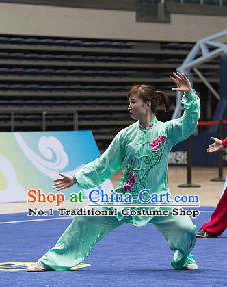 Top Tai Chi Costumes Taijiquan Costume Aikido Chikung Tichi Uniforms Quigong Uniform Thaichi Martial Art Qi Gong Combat Clothing Competition Uniforms for Women