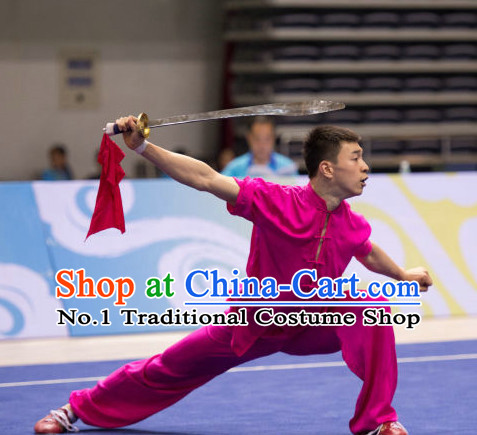 Top Kung Fu Broadsword Uniforms Martial Arts Training Uniform Gongfu Clothing Wing Chun Costume Shaolin Clothes Karate Suit for Men