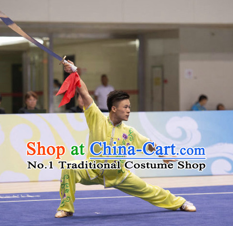 Top Kung Fu Broadsword Uniforms Martial Arts Training Uniform Gongfu Clothing Wing Chun Costume Shaolin Clothes Karate Suit for Men