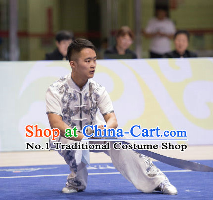 Top Kung Fu Broadsword Uniforms Martial Arts Training Uniform Gongfu Clothing Wing Chun Costume Shaolin Clothes Karate Suits for Men