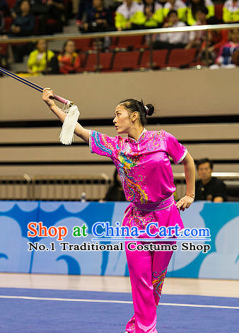 Top Chinese Kung Fu Sword Uniforms Kungfu Uniform Martial Arts Competition Costumes for Women