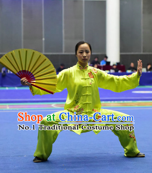 Top Embroidered Tai Chi Taijiquan Aikido Chikung Tichi Quigong Chigong Thaichi Pants Tai Chi Fan Tai Chi Quan Onitsuka Tiger Tai Chi Competition Costumes Uniforms