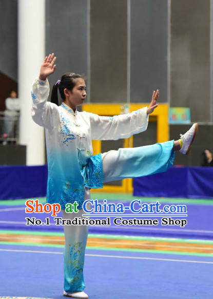 Top Colour Transition Tai Chi Taijiquan Aikido Chikung Tichi Quigong Chigong Thaichi Pants Tai Chi Fan Tai Chi Quan Onitsuka Tiger Tai Chi Competition Costumes Uniforms