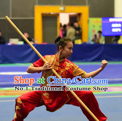 Top Chinese Kung Fu Stick Wooden Dummy Hung Gar Taekwondo Gear Taekwondo Equipment Kung Fu Moves Chinese Kungfu Costume Wing Chun Costumes Competition Uniforms