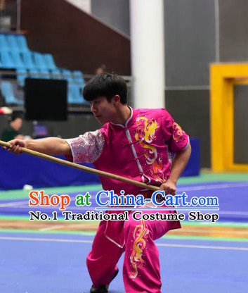 Top Chinese Kung Fu Stick Wooden Dummy Hung Gar Taekwondo Gear Taekwondo Equipment Kung Fu Moves Chinese Kungfu Costume Wing Chun Costumes Competition Uniforms