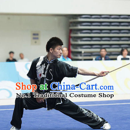 Top Chinese Kung Fu Stick Wooden Dummy Hung Gar Taekwondo Gear Taekwondo Equipment Kung Fu Moves Chinese Kungfu Costume Wing Chun Costumes Competition Uniforms