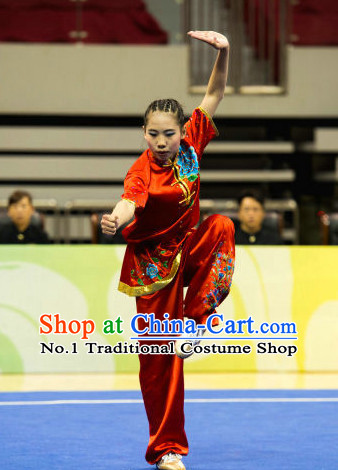 Top Chinese Martial Arts Competition Uniform Kung Fu Suit Gongfu Uniforms for Women