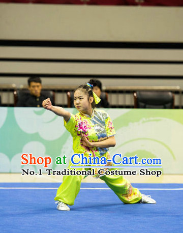 Top Chinese Martial Arts Competition Uniform Kung Fu Suit Mantis Boxing Monkey Fist Gongfu Uniforms for Women