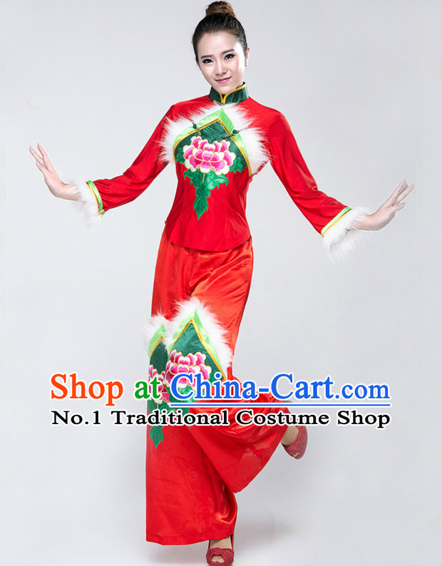 Chinese Group Dance Costumes Classical Girls Dancewear Dance Costume for Competition