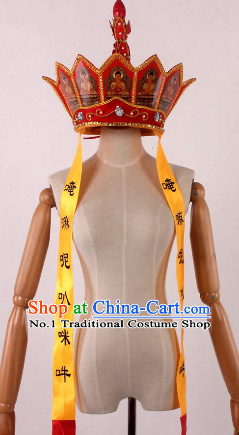 Stage Performance Bonze Tang Chinese Tang Seng Monk Hat