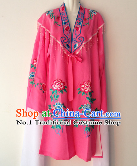 Long Sleeve Beijing Opera Female Long Gown