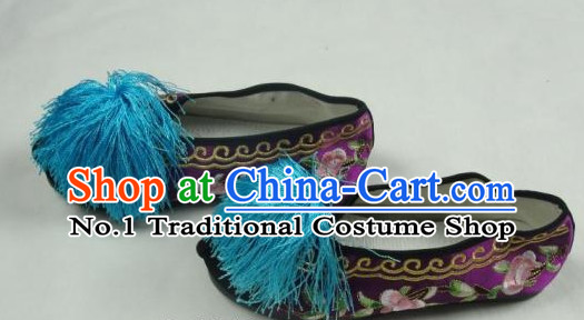 Chinese Beijing Opera Embroidered Shoes for Artists