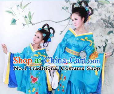 Chinese Ancient Mother and Daughter Hanfu Dress 2 Sets