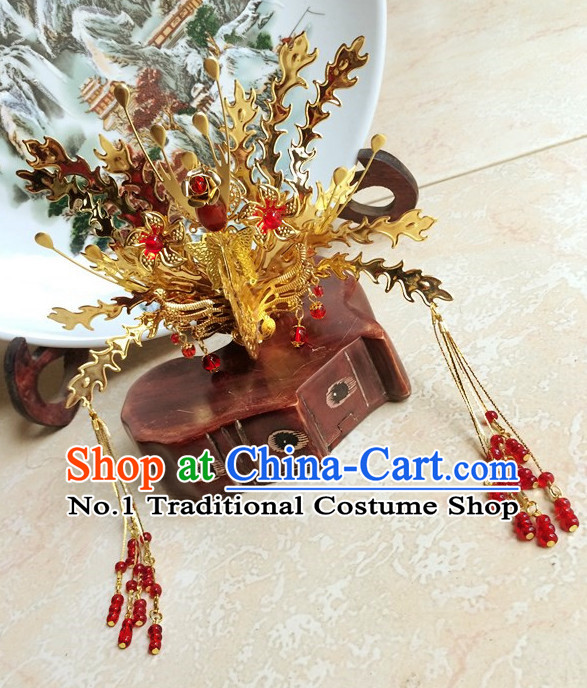 Traditional Chinese Handmade Phoenix Hair Accessories Hair Jewelry