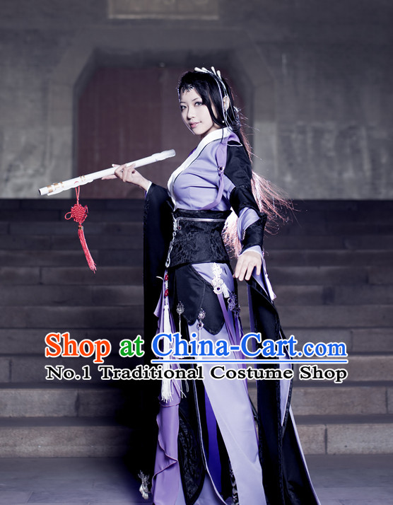 Asian Chinese Swordswomen Cosplay Costumes Halloween Costume Complete Set for Women