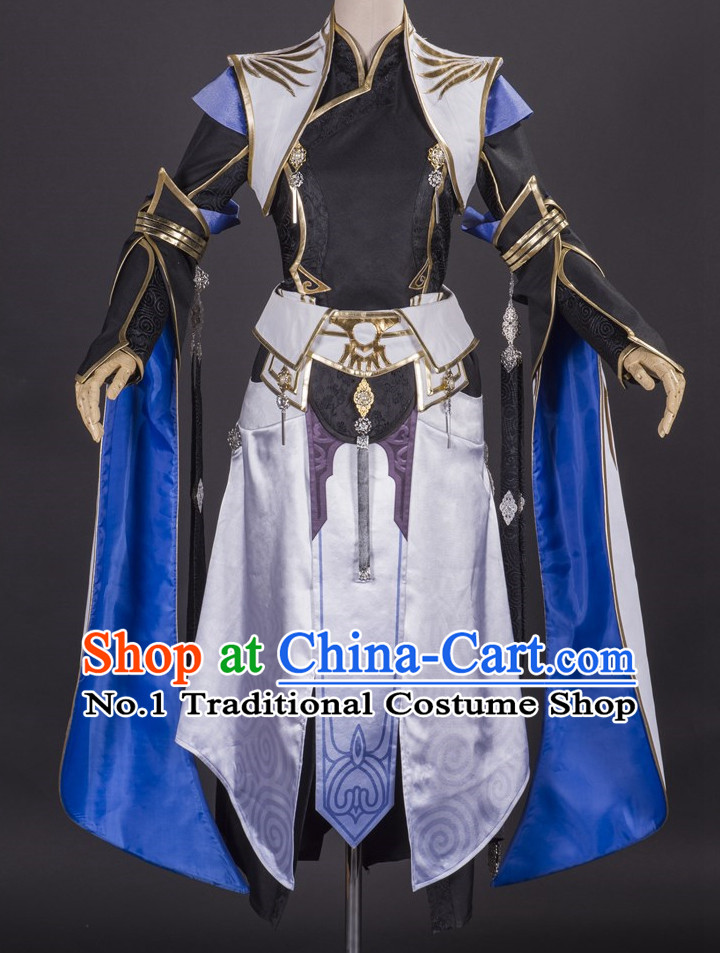 Asia Fashion Chinese Wu Xia Swordswoman Cosplay Costumes Halloween Costumes