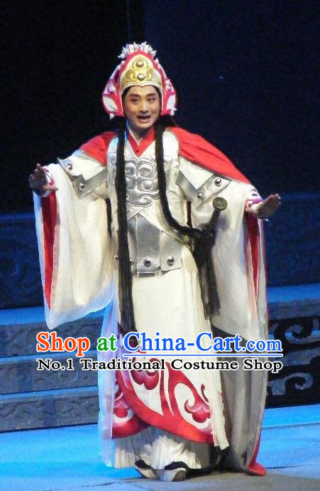 Chinese Traditional Dresses Theatrical Costumes Ancient Chinese Hanfu General Costumes and Hat