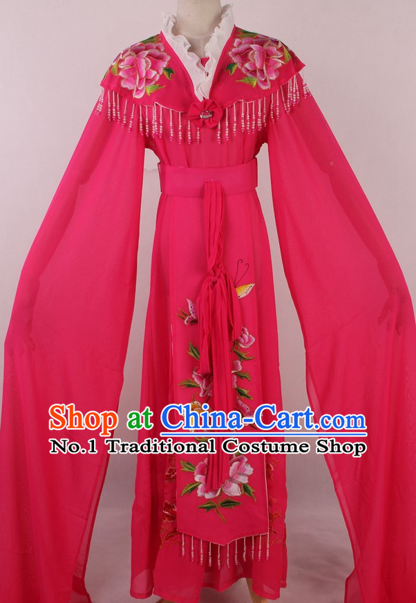 Chinese Traditional Dresses Theatrical Costumes Ancient Chinese Hanfu Water Sleeves Costumes for Girls