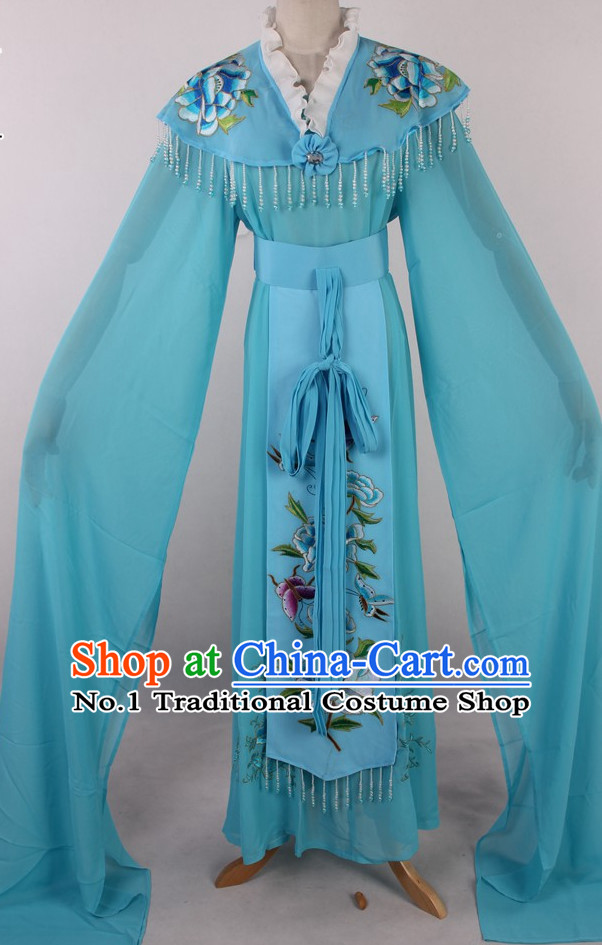 Chinese Traditional Dresses Theatrical Costumes Ancient Chinese Hanfu Water Sleeves Costumes