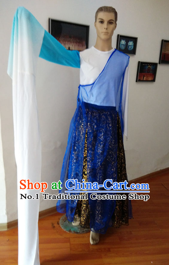 Chinese Long Sleeve Dancewear Costumes Complete Set for Men