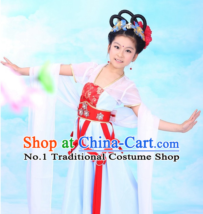 Traditional Chinese Fairy Classical Costumes Complete Set for Kids