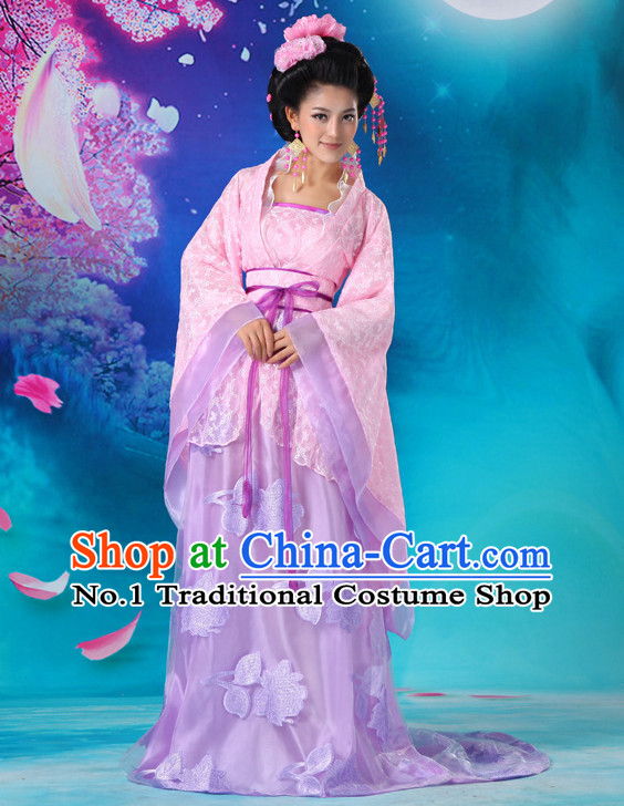 Chinese Hanfu Asian Fashion Japanese Fashion Plus Size Dresses Vntage Dresses Traditional Clothing Asian Costumes with Long Trail