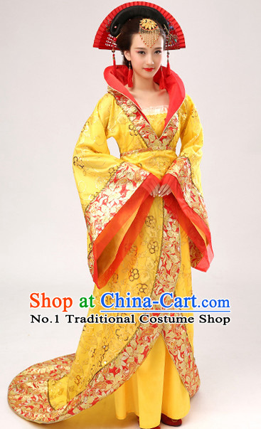 Chinese Hanfu Asian Fashion Japanese Fashion Plus Size Dresses Traditional Clothing Asian Empress Costumes and Hair Accessories