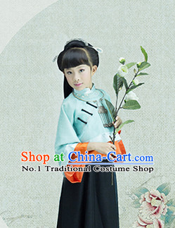 Traditional Chinese Minguo Clothes for Kids Girls