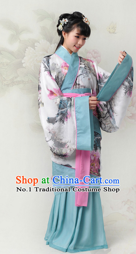 Chinese Hanfu China Shopping Asian Fashion Plus Size Clothing Clothes online Oriental Dresses Ancient Costumes and Hair Accessories Complete Set