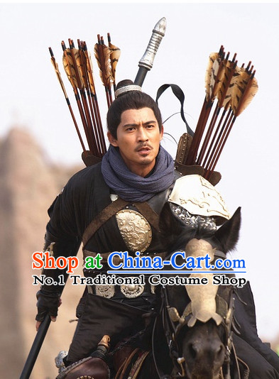 Traditional Chinese Ancient General Warrior Armor Costumes Complete Set