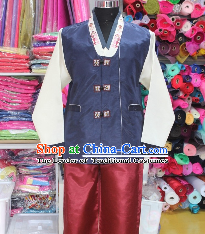 Asia Fashion Korean Jacket and Pants Hanbok Clothing for Men