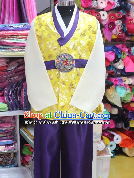 Plus Size Korean Fashion Hanboks Complete Set for Men