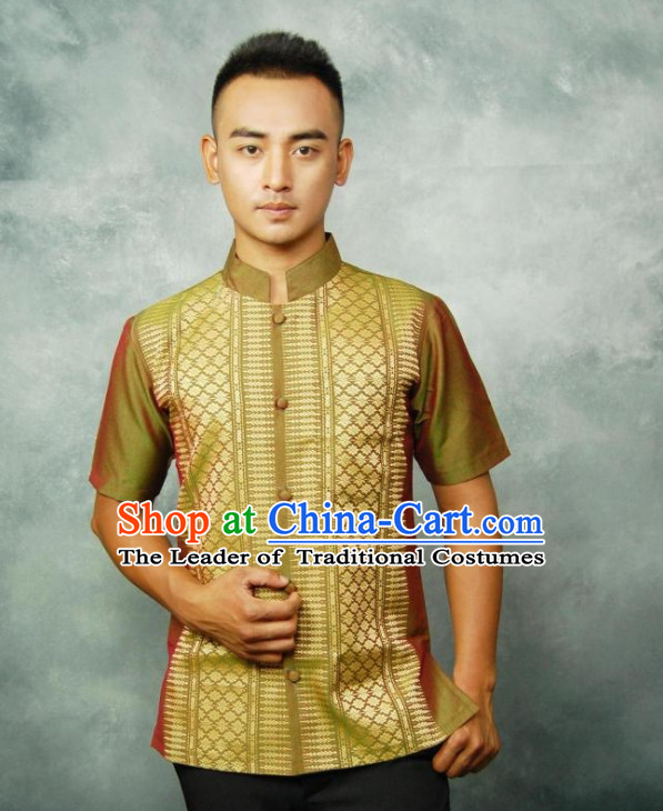 Traditional Thailand Customs Thai Shirt for Men