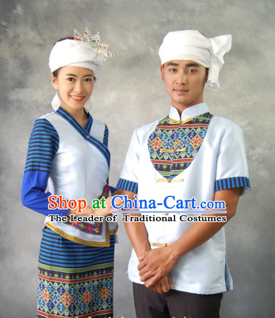 Thailand National Costume 2 Sets for Men and Women