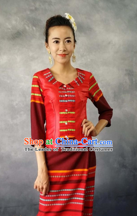Thailand Traditional Uniforms Complete Set for Women