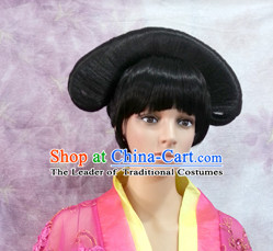 Qing Dynasty Female Black Wigs