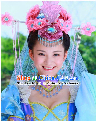 Chinese Handmade Flower Hair Accessories Headband Headbands Fascinators Wedding Hair Clips