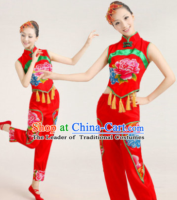 Chinese Folk Dance Costume Dancewear Discount Dane Supply Clubwear Dance Wear China Wholesale Dance Clothes for Women