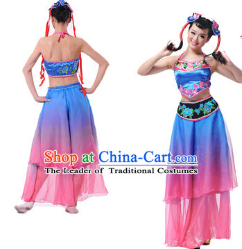 Chinese Folk Ethnic Dance Costume Complete Set