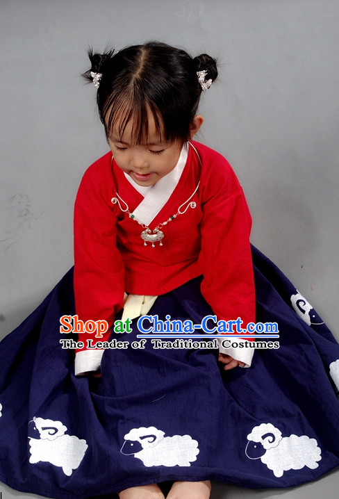 Chinese Kids Hanfu Costume Ancient Costume Traditional Clothing Traditiional Dress Clothing online