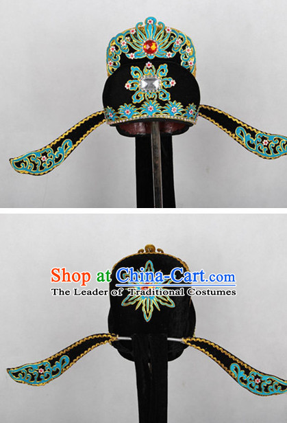 Chinese Hsiao Sheng Opera Headwear Headpieces Official Hat