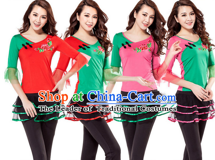 China Style Modern Dance Costume Ideas Dancewear Supply Dance Wear Dance Clothes Suit