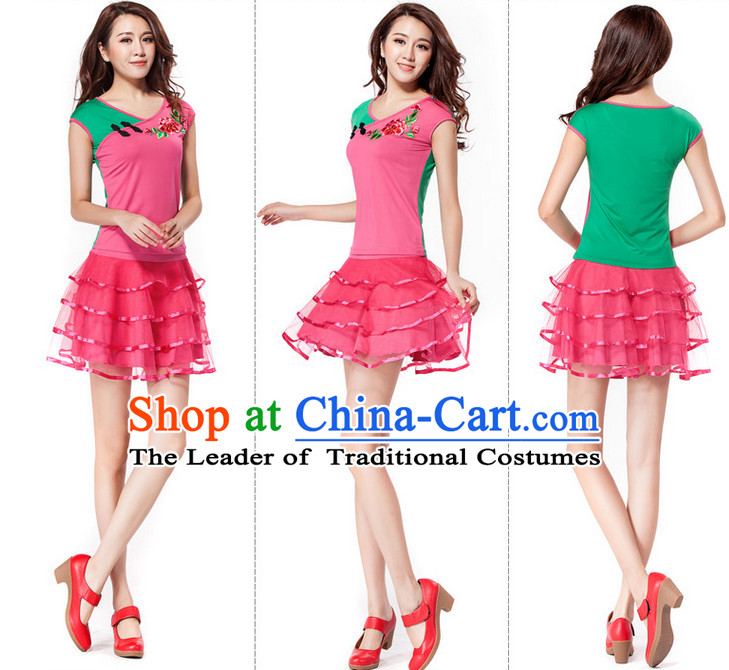 China Style Modern Dance Costume Ideas Dancewear Supply Dance Wear Dance Clothes Suit