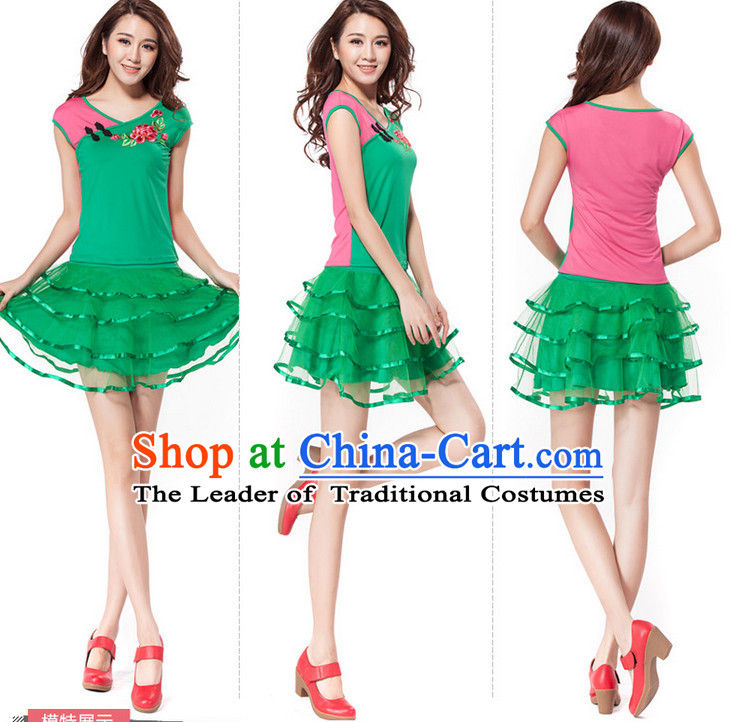 China Style Modern Dance Costume Ideas Dancewear Supply Dance Wear Dance Clothes Suit